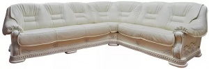Угловой диван-кровать Консул 2020-С в коже (3мL/R902R/L) (СП)