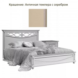 Кровать 2-14 Валенсия Классик П3.0589.1.03 (140) античная темпера с золочением